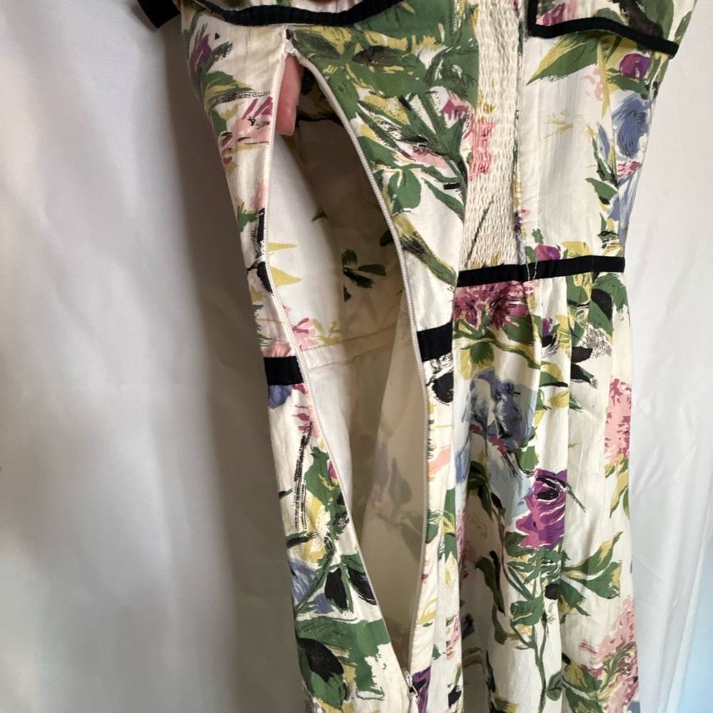 Anthropologie Elevenses Retro Style Women’s Dress 6 | Women’s Floral Mini Dress - Picture 11 of 13